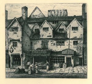 老房子，Digbeth，Walsall，来自&39;Old Wolverhampton&39;Vol.I.第1-37号，1880年出版