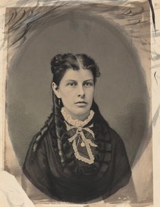 一个女人的肖像，约1870年。 作者 约翰·G·艾林伍德