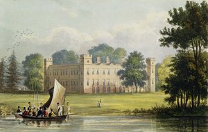 Sion house，来自R. Ackermann（1764-1834）的“艺术资料库”，于1823年出版（彩色版画）