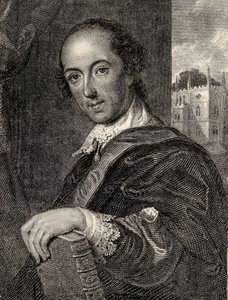 霍勒斯·沃波尔（Horace Walpole），爱德华·克雷斯爵士（Sir Edward Creasy）于1876年伦敦出版的“着名伊顿人回忆录”中的插图 作者 约翰·吉尔斯·埃卡德