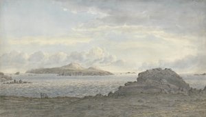 Pembrokeshire的St. Davids Head，c.1805（纸上写着） 作者 约翰·格洛弗