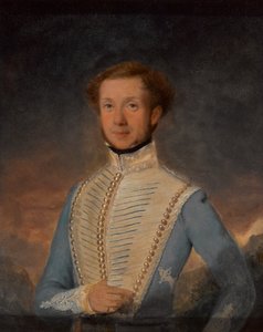 亨利·布里格斯中尉，第二马德拉斯轻骑兵团，大约1832年 作者 约翰·戈德温·威廉姆斯