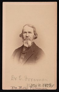 爱德华-R-福尔曼博士1808-1885年的画像，1872年3月12日。 作者 约翰·戈尔丁