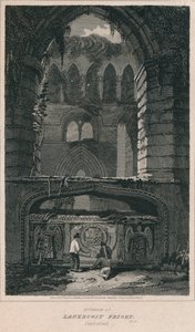 Lanercost小修道院内部。坎伯兰，1814年 作者 约翰·格雷格