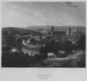杰德堡，全视图。洛克斯堡郡，1814年 作者 约翰·格雷格