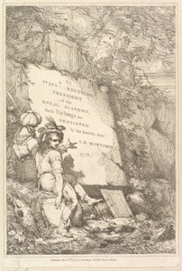 献给约书亚·雷诺兹爵士的正统十五刻画，1778年。 作者 约翰·汉密尔顿·莫蒂默