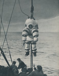 与海的永恒战斗：深海潜水员的装甲外壳，c1935年 作者 约翰·汉默顿