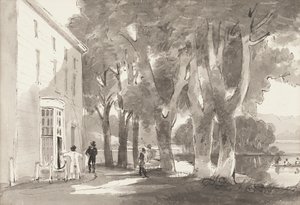 渡轮，1814年（纸上写着） 作者 约翰·哈登