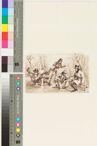 滑冰，1847年1月6日（笔墨在纸上） 作者 约翰·哈登