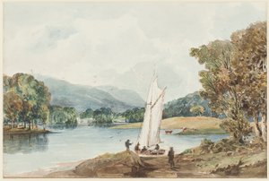山谷百合，温德米尔湖，湖区，坎布里亚郡，1827年（纸上写着）