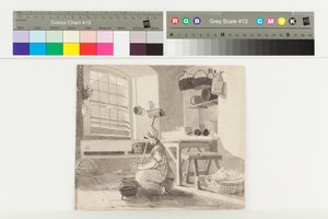 Scullery，Brathay（墨水在纸上） 作者 约翰·哈登