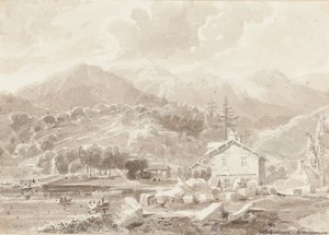 Waterhead，温德米尔湖（纸上的wc） 作者 约翰·哈登