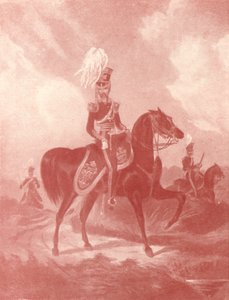 1909年，第13轻型龙骑兵军官，c1820-1870年