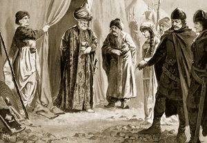 Ivan Shishman III将他的妹妹送到了1366年的苏丹穆拉德一世 作者 约翰哈里斯瓦尔达