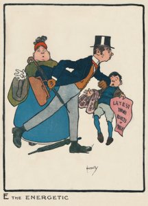 E精力充沛- J。哈索尔-素描，1903年 作者 约翰·哈索尔