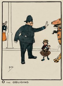 O the Obliging - J.Hassall -绘画，1903年 作者 约翰·哈索尔