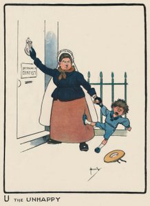 不幸的人U -哈萨尔（J.Hassall）- Zeichnung，1903年 作者 约翰·哈索尔