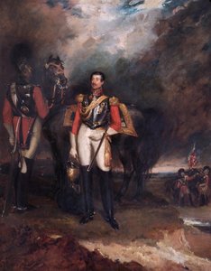 英国士兵康伯米尔子爵斯特普尔顿-科顿的画像，1839年。  
