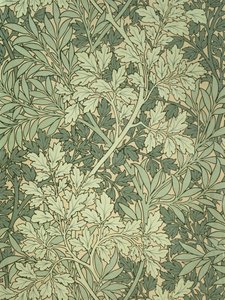 叶子壁纸，由John Henry Dearle（1860-1932）为Morris and Company设计