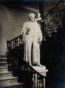 迈克尔-法拉第（1791-1867）（大理石）。 作者 约翰·亨利·佛利