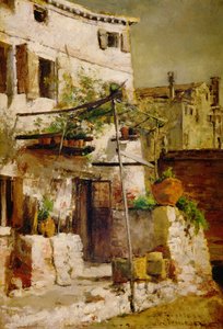 威尼斯风光，1877年 作者 约翰·亨利·特瓦特曼