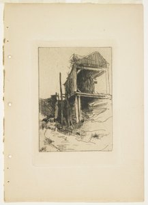 废弃的磨坊，1888-1889 作者 约翰·亨利·特瓦特曼