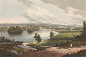 哈德逊河组合的爱德华堡第10号，1822-23。 作者 约翰·希尔
