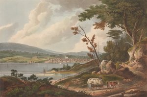 纽堡[Newburgh]第14号《哈德逊河组合》，1825年。 作者 约翰·希尔