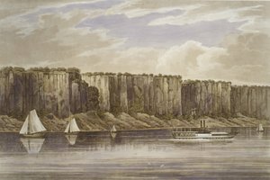 Palisades No. 19, Hudson River Portfolio, 1823-24. 作者 约翰·希尔