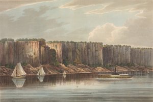 The Palisades No. 19 of The Hudson River Portfolio, 1823-24。 作者 约翰·希尔