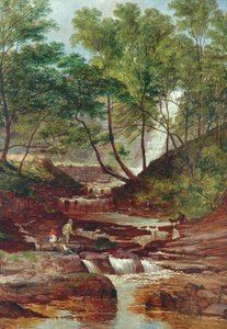 猫洞大坝落在托德莫登，1870年