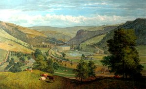 Todmorden Valley来自查尔斯敦，1860年