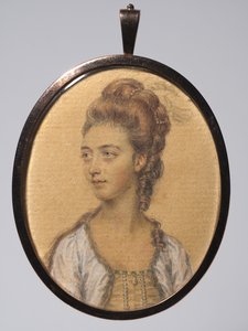 内森·拉马克（NaéeLamack）纳撒尼尔·贝利（Nathaniel Bailey）夫人的画像，c。 1776年。