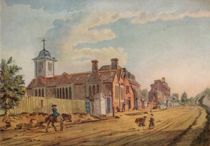 肯特镇老教堂，建于125年，c1770年