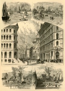 芝加哥的风景》，1874年。  