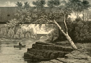 小瀑布下的帕塞克河》，1874年。  