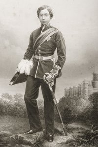 艾伯特爱德华（1841-1910）由DJ庞德拍摄的照片，来自1860年伦敦出版的“知名人物绘画室，第2卷” 作者 约翰·贾比斯（John Jabez）Edwin Paisley Mayall