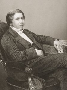 Charles Haddon Spurgeon（1834-92）由DJ Pound在1860年伦敦出版的“着名人物绘画室”第2卷上的一张照片上刻下 作者 约翰·贾比斯（John Jabez）Edwin Paisley Mayall