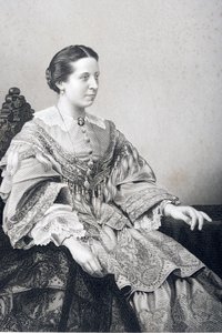 Clara Novello（1818-1908）由DJ Pound在1860年伦敦出版的“着名人物绘画室”第2卷中拍摄的照片 作者 约翰·贾比斯（John Jabez）Edwin Paisley Mayall