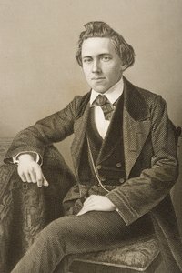 保罗·查尔斯·莫菲（Paul Charles Morphy，1837-84），由DJ Pound在1860年伦敦出版的“杰出人物的绘画室”第2卷上的一张照片上刻。 作者 约翰·贾比斯（John Jabez）Edwin Paisley Mayall