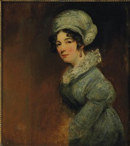 莎拉·斯宾塞（Sarah Spencer）的肖像，威廉的妻子，第三利特尔顿男爵
