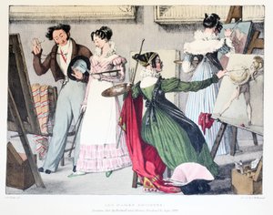 Les Dames Artistes，由Rodwell和Martin出版，1820年 作者 约翰·詹姆斯·沙隆