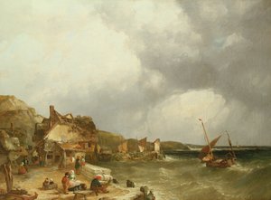 Etaples的海岸，1853年