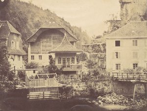 瑞士的风景，19世纪50年代。 作者 约翰·乔斯林·科希尔