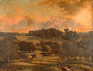 Haytime, Hamstead Mill, Handsworth, Staffordshire, 1850-1908. 作者 约翰·约瑟夫·休斯