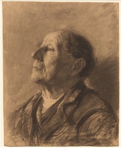 一个老人的肖像，约1884年。 作者 约翰·卡瓦纳