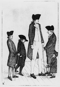 Byrne，爱尔兰巨人，Watson先生，McGowan先生，Fairholme先生和Geordie Cranstoun，1784年 作者 约翰·凯