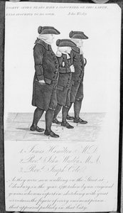 John Wesley在James Hamilton MD和Joseph Cole之间走在爱丁堡 作者 约翰·凯