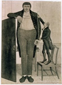 奥布莱恩先生，爱尔兰巨人，已知世界中最高的人，接近九英尺高，1803年 作者 约翰·凯