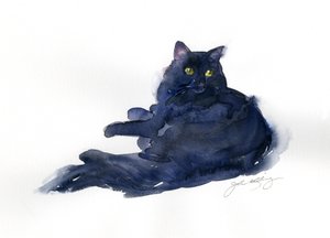 Leon肖像，2014，（水彩画）